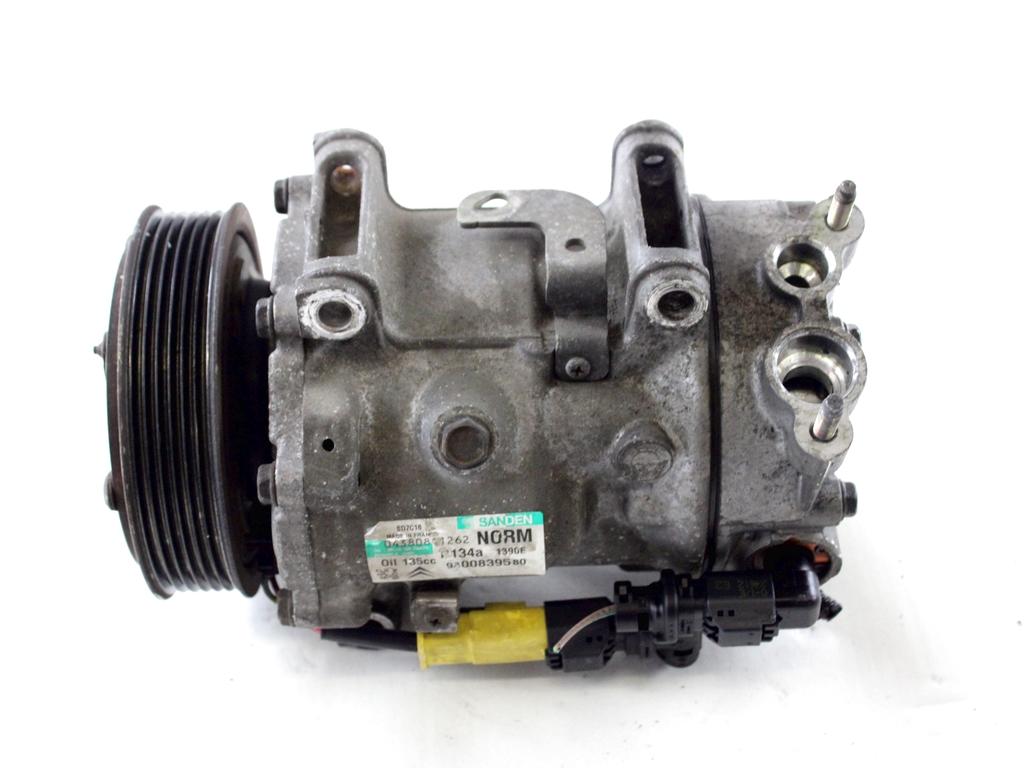 9800839580 COMPRESSORE CLIMATIZZATORE CLIMA A/C PEUGEOT 5008 1.6 D 84KW (2013) RICAMBIO USATO