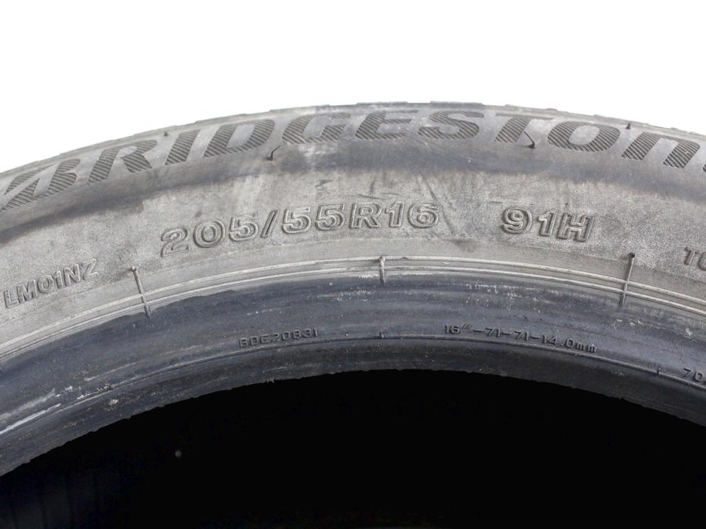 205/55 R16 91H BRIDGESTONE BLIZZAK LM001 EVO 5,46MM A2118 PNEUMATICO INVERNALE M+S (QUANTITA' 1 GOMMA)