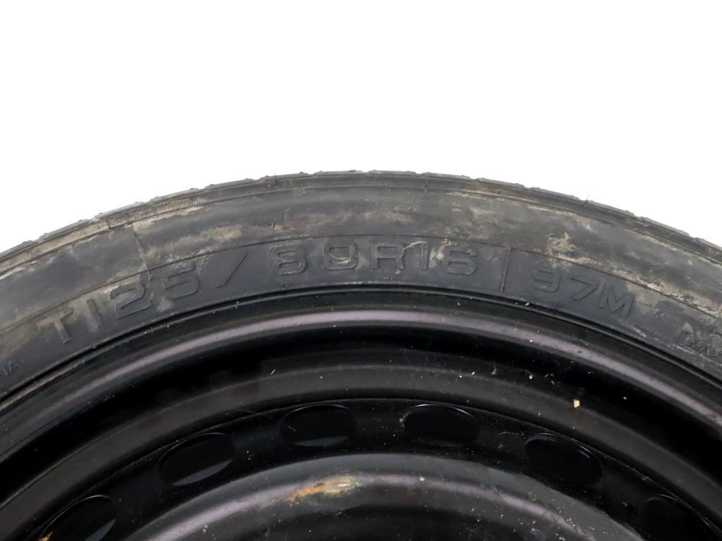 DM5C-BA RUOTINO DI SCORTA MAXXIS T125/80 R16 97M FORD GRAND C-MAX 1.5 D RHD 88KW AUT 5P (2016) RICAMBIO USATO CON CERCHIO IN FERRO DA 16 POLLICI 5 FORI 4.00BX16 ET 25 INTERASSE 5X108