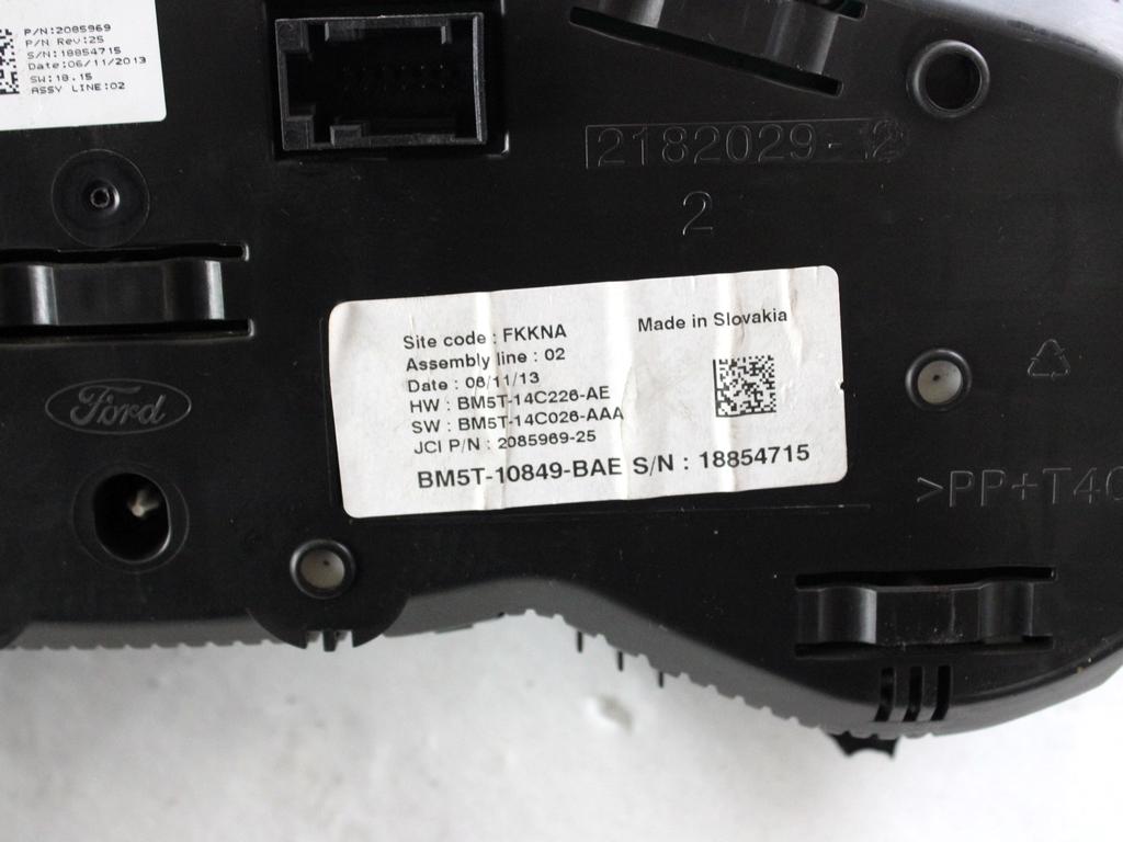 BV61-12A650-CKC KIT ACCENSIONE AVVIAMENTO FORD C-MAX 1.6 G 88KW 5M 5P (2014) RICAMBIO USATO CON CENTRALINA MOTORE, QUADRO STRUMENTI CONTACHILOMETRI, BLOCCHETTI ACCENSIONE APERTURA CON CHIAVE AV6N-3F880 7S7T-19H386-DA DV6T-14A073-HH