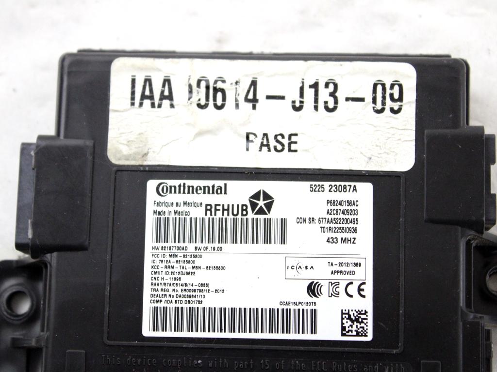 P05150767AC KIT ACCENSIONE AVVIAMENTO JEEP GRAND CHEROKEE 3.0 D 4X4 184KW AUT 5P (2015) RICAMBIO USATO CON CENTRALINA MOTORE, BLOCCHETTI ACCENSIONE APERTURA CON CHIAVE P68242818AC P68240158AC 68166372AB