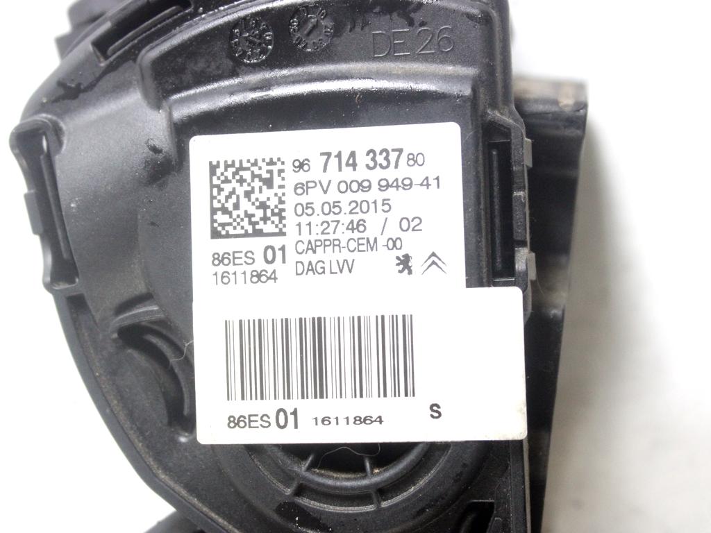 9671433780 PEDALE ACCELERATORE CITROEN C3 1.4 D 50KW 5M 5P (2015) RICAMBIO USATO