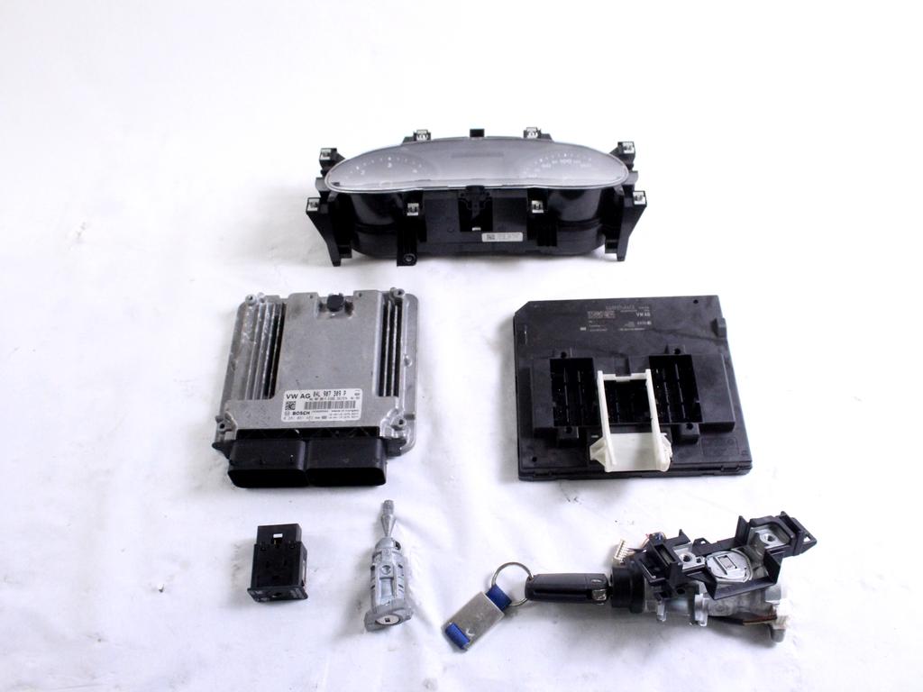 04L907309P KIT ACCENSIONE AVVIAMENTO VOLKSWAGEN TIGUAN 2.0 D 4X4 110KW 6M 5P (2016) RICAMBIO USATO CON CENTRALINA MOTORE, QUADRO STRUMENTI, BLOCCHETTI ACCENSIONE APERTURA CON CHIAVE 0281031483 1K0905851B 5Q0905865A 5Q0937084CE 5NA920751A