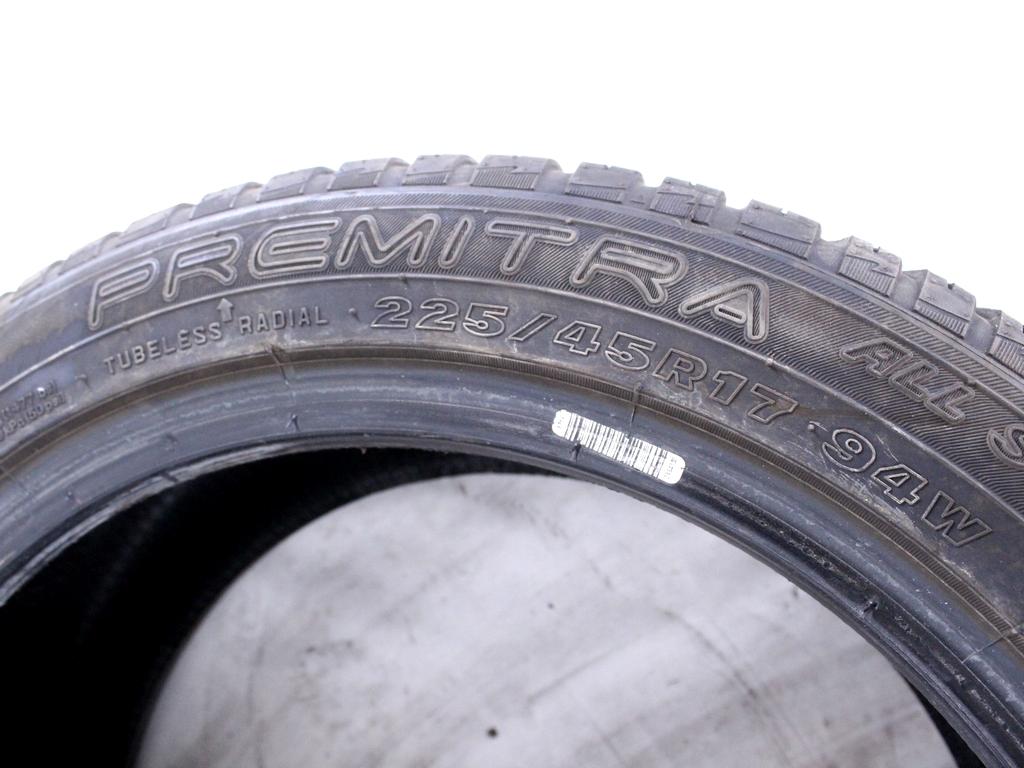 225/45 R17 94W MAXXIS PREMITRA ALL SEASON AP3 6.65MM 6.99MM A3023 PNEUMATICI QUATTRO STAGIONI M+S (QUANTITA' 2 GOMME)