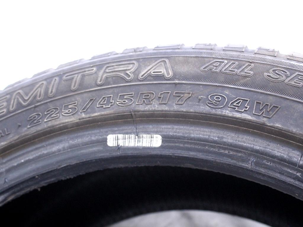 225/45 R17 94W MAXXIS PREMITRA ALL SEASON AP3 6.65MM 6.99MM A3023 PNEUMATICI QUATTRO STAGIONI M+S (QUANTITA' 2 GOMME)