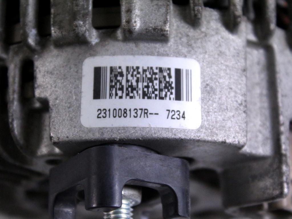 231008137R ALTERNATORE NISSAN NV400 X62 2.3 D 120KW 6M 2P (2018) RICAMBIO USATO