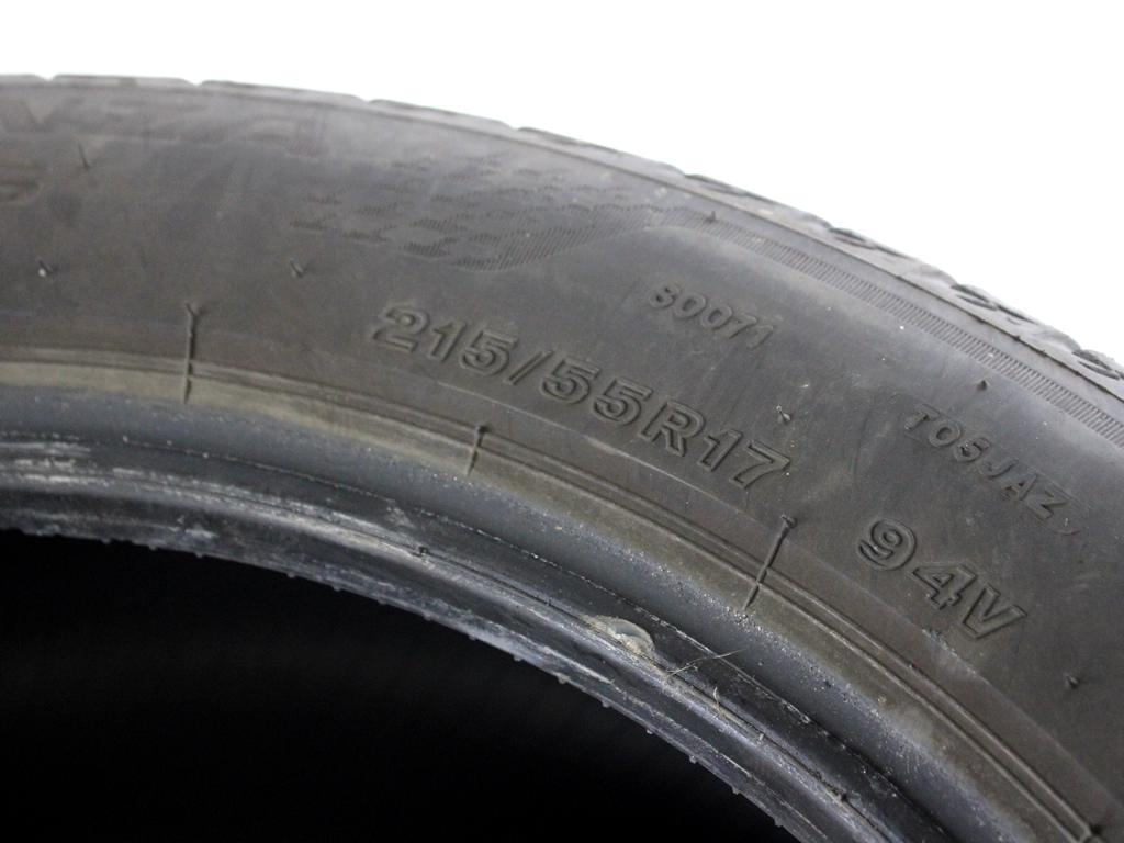 215/55 R17 94V BRIDGESTONE TURANZA T005 6.96MM 7.31MM A5022 PNEUMATICI ESTIVI (QUANTITA' 2 GOMME)