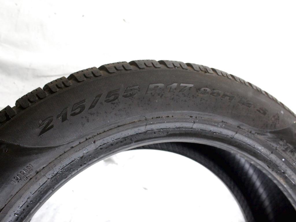 215/55 R17 98H PIRELLI SOTTOZERO 7,92 MM A4422 PNEUMATICI INVERNALI (QUANTITÀ 2 GOMME)