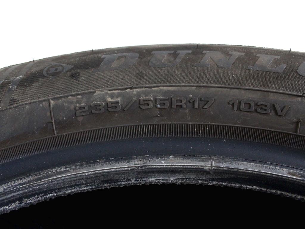 235/55 R17 103V DUNLOP SPORT RESPONSE 7,39MM 7,61MM A4823 PNEUMATICI ESTIVI (QUANTITA' 4 GOMME) RICAMBIO USATO