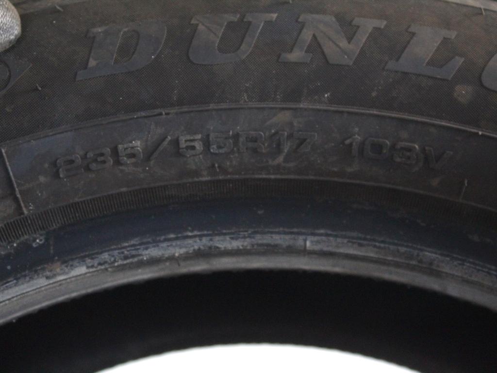 235/55 R17 103V DUNLOP SPORT RESPONSE 7,39MM 7,61MM A4823 PNEUMATICI ESTIVI (QUANTITA' 4 GOMME) RICAMBIO USATO