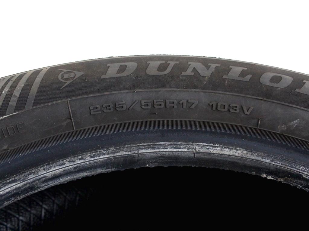 235/55 R17 103V DUNLOP SPORT RESPONSE 7,39MM 7,61MM A4823 PNEUMATICI ESTIVI (QUANTITA' 4 GOMME) RICAMBIO USATO