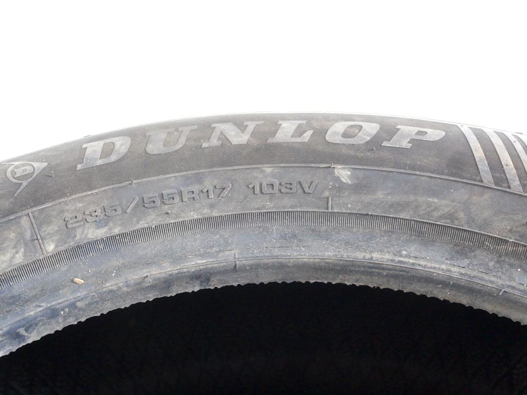 235/55 R17 103V DUNLOP SPORT RESPONSE 7,39MM 7,61MM A4823 PNEUMATICI ESTIVI (QUANTITA' 4 GOMME) RICAMBIO USATO