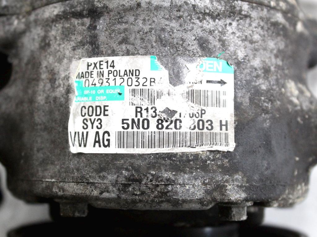 5N0820803H COMPRESSORE CLIMATIZZATORE CLIMATIZZATORE CLIMA A/C AUDI Q3 2.0 D 103 KW 5P (2013) RICAMBIO USATO