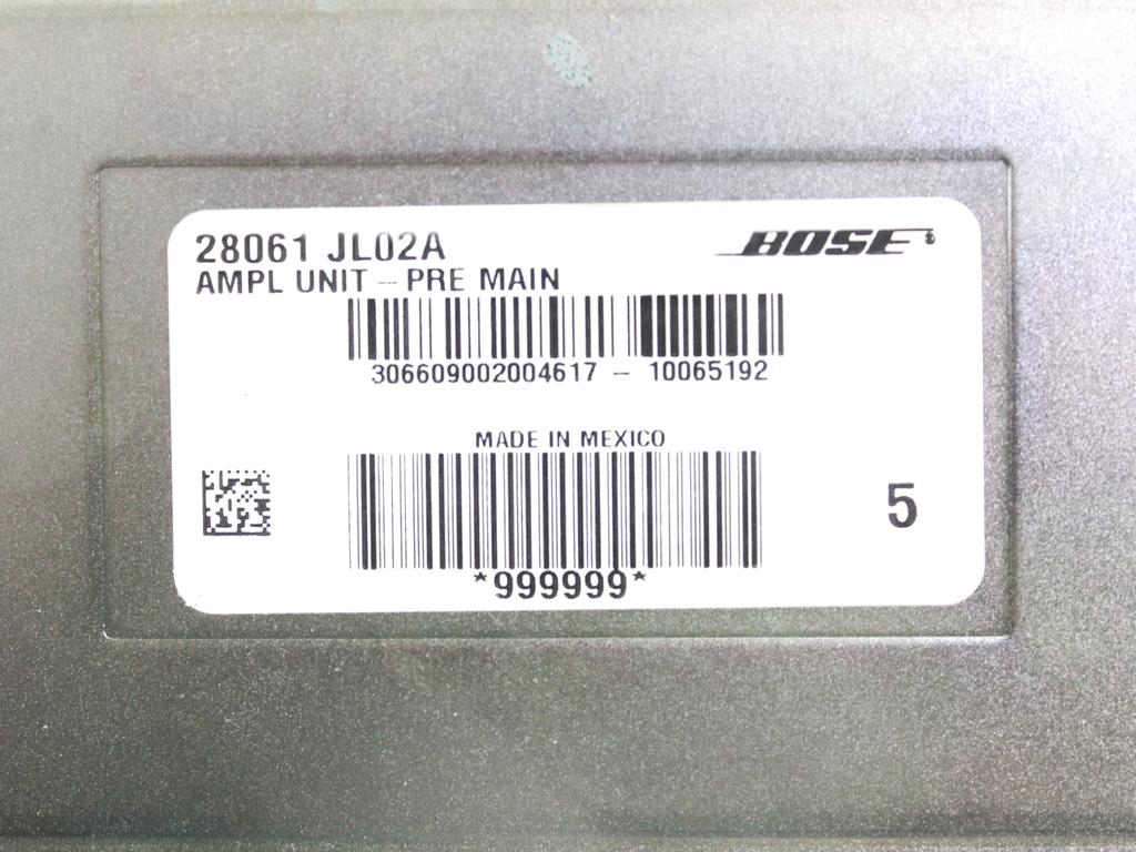 28061JL02A AMPLIFICATORE AUDIO INFINITI G37 S 3.7 B 235KW AUT 3P (2010) RICAMBIO USATO