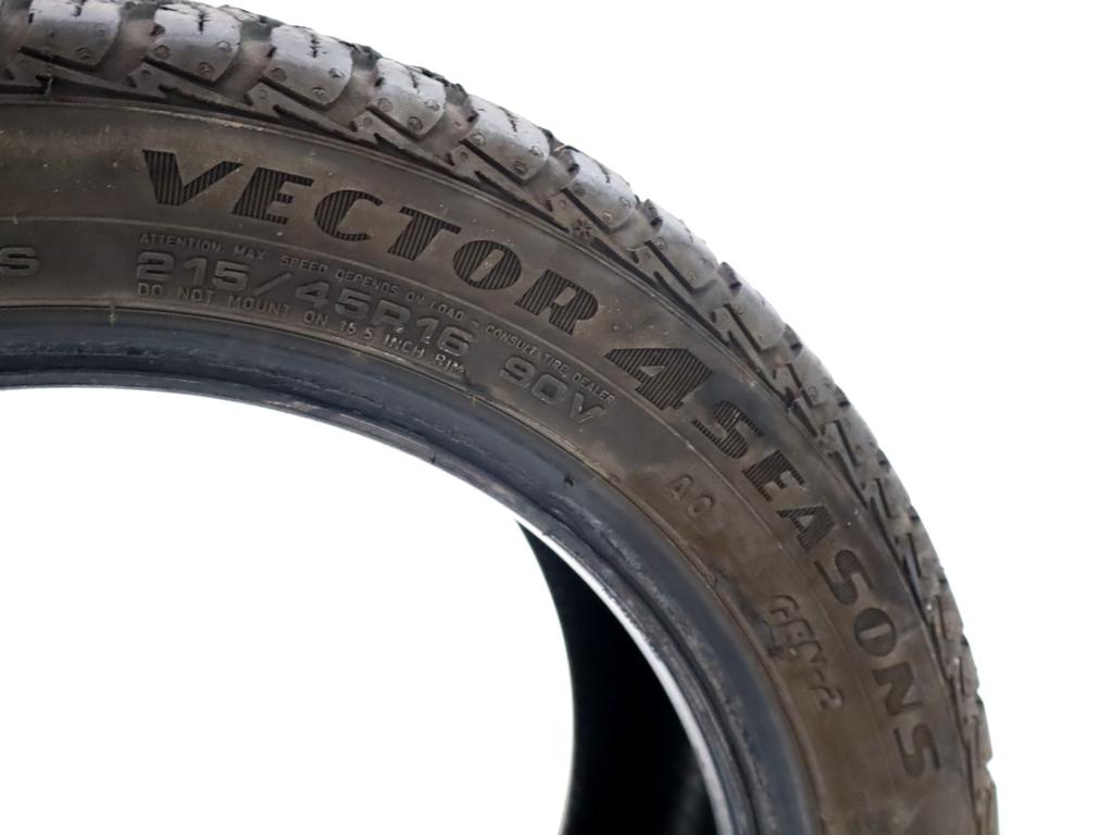 215/45 R16 90V GOODYEAR VECTOR 4 SEASON 7,36MM A4921 PNEUMATICI QUATTRO STAGIONI M+S (QUANTITA' 1 GOMMA)