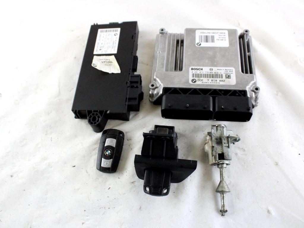 7810002 KIT ACCENSIONE AVVIAMENTO BMW SERIE 1 123D E82 2.0 D 150KW 6M 2P (2009) RICAMBIO USATO CON CENTRALINA INIEZIONE MOTORE, BLOCCHETTI ACCENSIONE APERTURA CON CHIAVE 61359217853 6954717