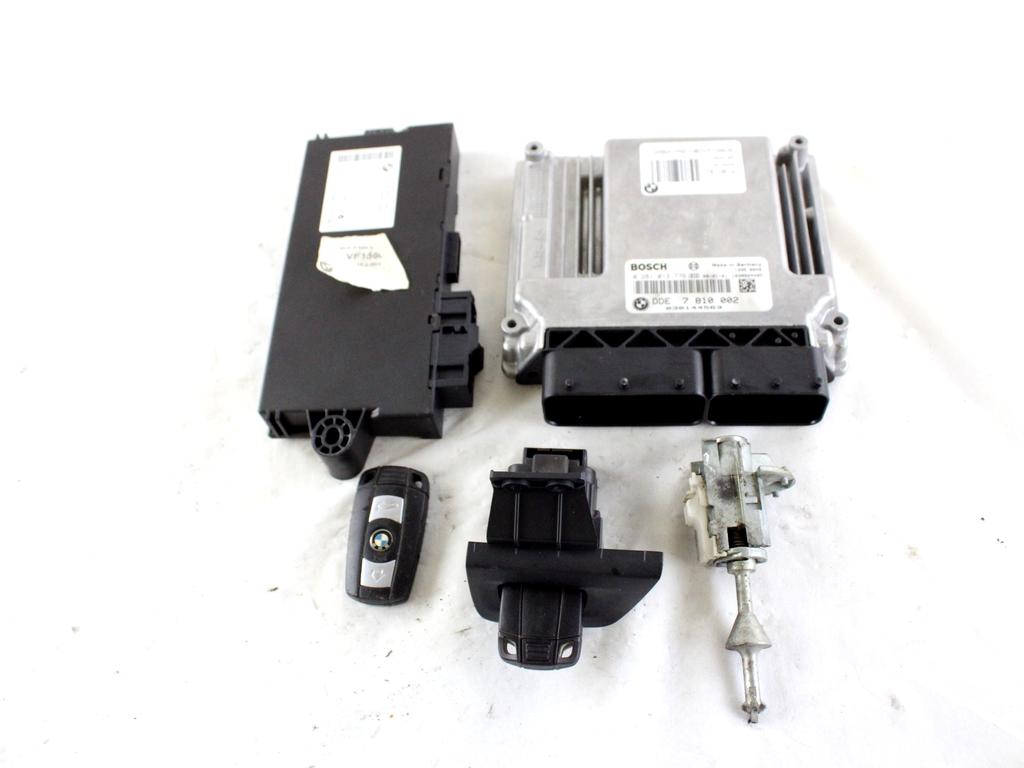 7810002 KIT ACCENSIONE AVVIAMENTO BMW SERIE 1 123D E82 2.0 D 150KW 6M 2P (2009) RICAMBIO USATO CON CENTRALINA INIEZIONE MOTORE, BLOCCHETTI ACCENSIONE APERTURA CON CHIAVE 61359217853 6954717