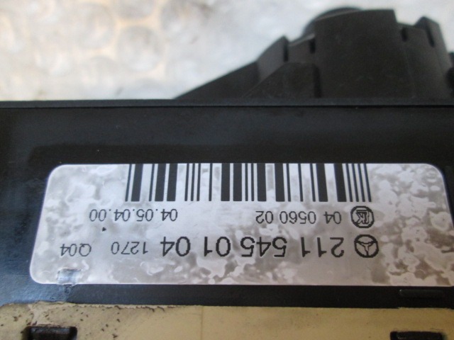 GLAVNO STIKALO LUCI OEM N. 2115450104 ORIGINAL REZERVNI DEL MERCEDES CLASSE E W211 S211 BER/SW (03/2002 - 05/2006) DIESEL LETNIK 2004