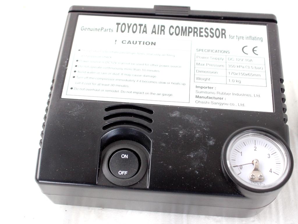 KIT COMPRESSORE GONFIAGGIO PNEUMATICI TOYOTA RAV4 2.2 D 4X4 100KW 6M 5P (2008) RICAMBIO USATO 