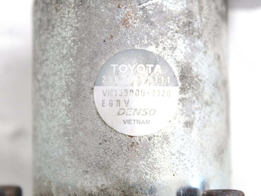 25620-26111 VALVOLA EGR BY PASS TOYOTA RAV4 2.2 D 4X4 100KW 6M 5P (2008) RICAMBIO USATO 