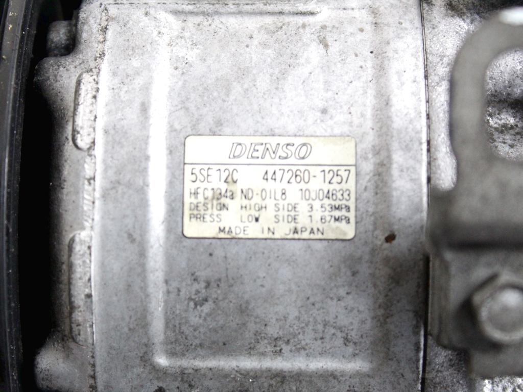 8831042250 COMPRESSORE CLIMATIZZATORE CLIMA A/C TOYOTA RAV4 2.2 D 4X4 100KW 6M 5P (2008) RICAMBIO USATO 