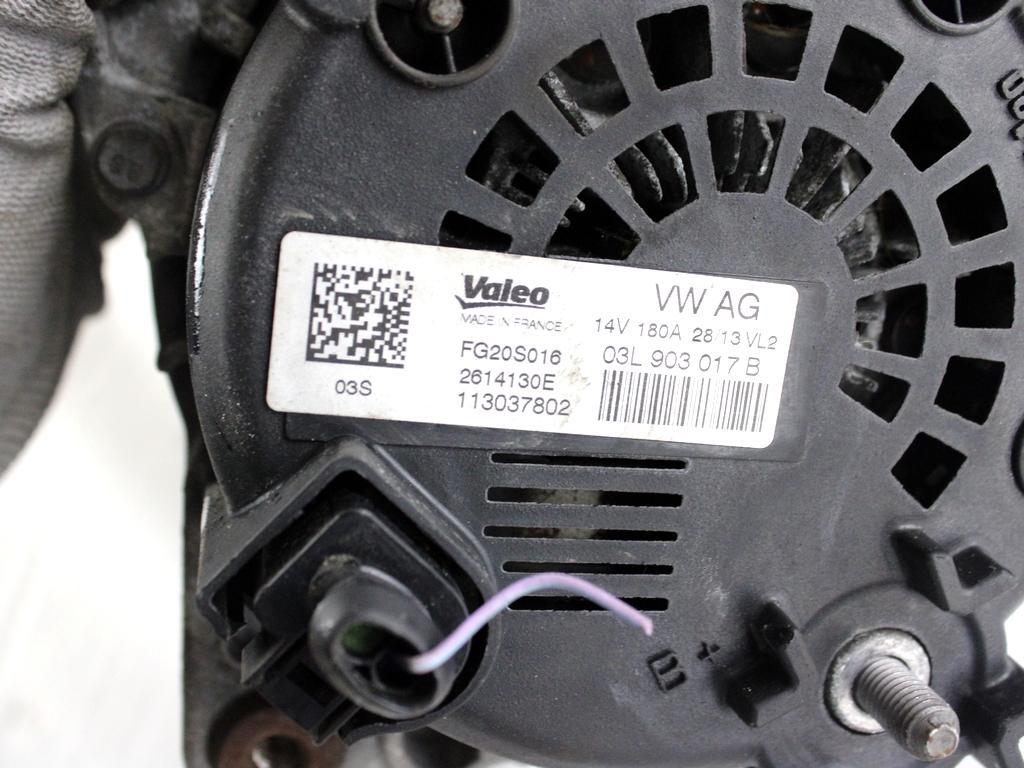 03L903017B ALTERNATORE AUDI A6 C7 SW 2.0 D 130KW 6M 5P (2013) RICAMBIO USATO