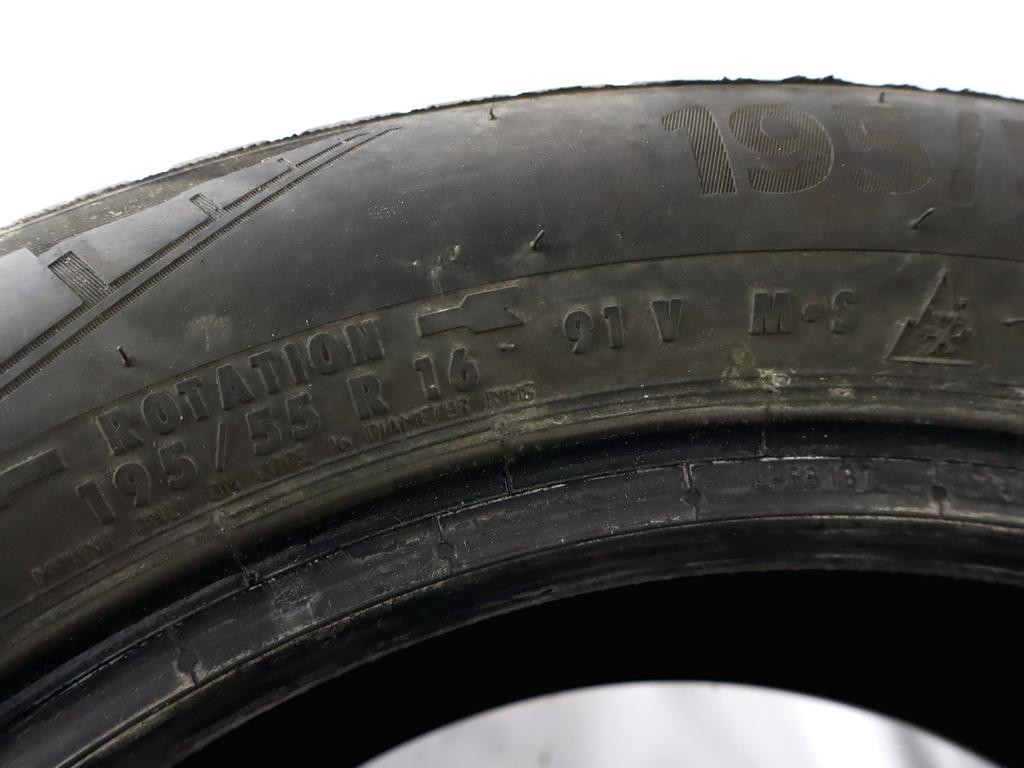 195/55 R16 91V CONTINENTAL ALLSEASONCONTACT 7.17MM A3821 PNEUMATICI QUATTRO STAGIONI M+S (QUANTITA' 2 GOMME)