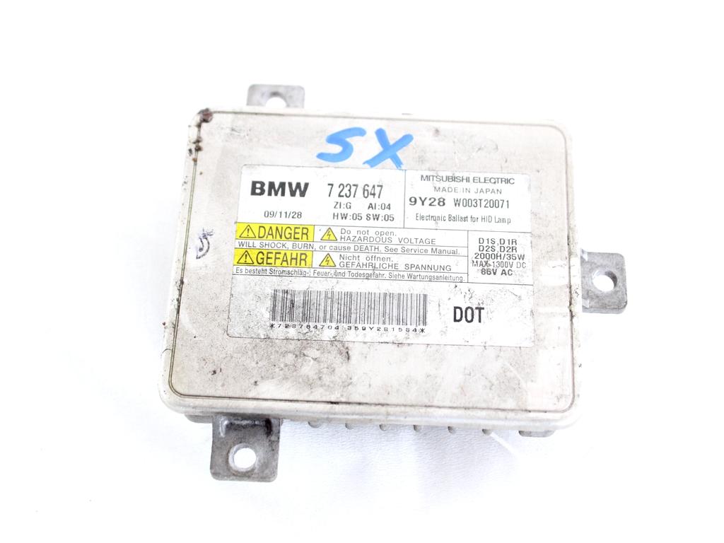 7237647 CENTRALINA FARO XENON BMW SERIE 3 320 D E91 SW 2.0 D 130KW AUT 5P (2010) RICAMBIO USATO