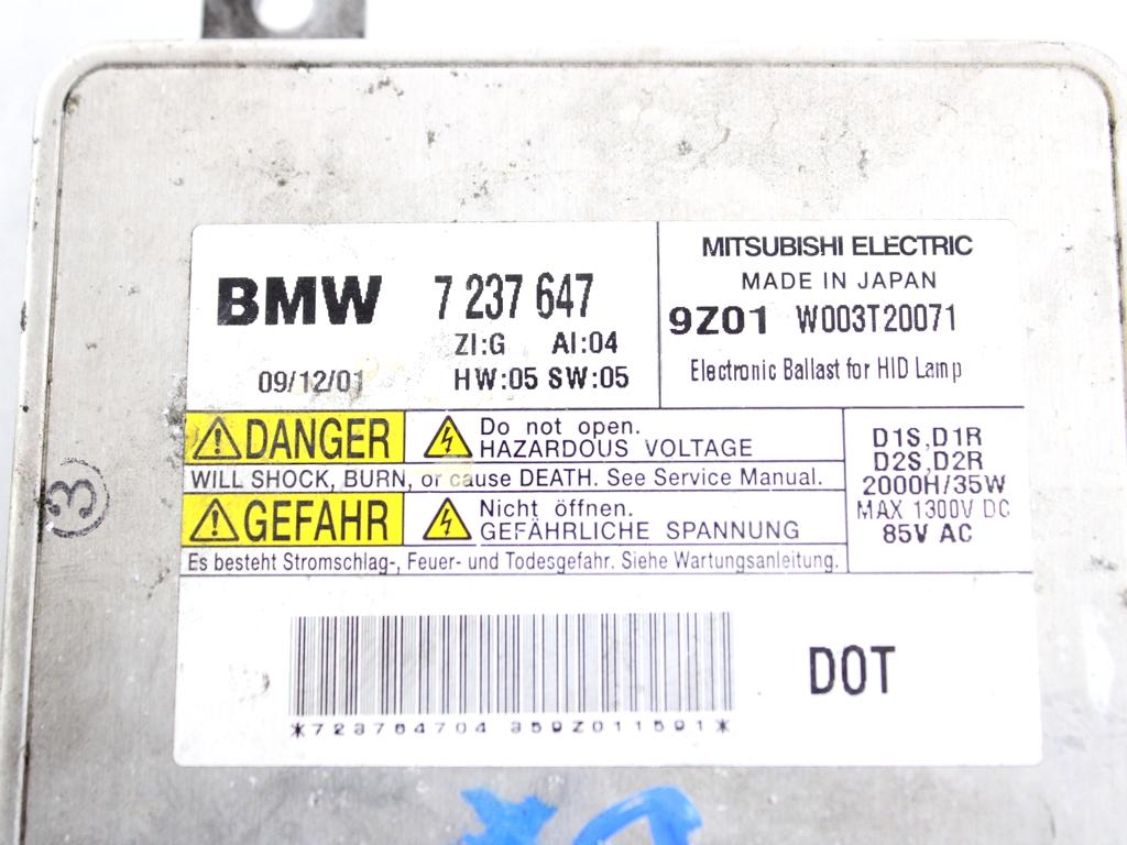 7237647 CENTRALINA FARO XENON BMW SERIE 3 320 D E91 SW 2.0 D 130KW AUT 5P (2010) RICAMBIO USATO