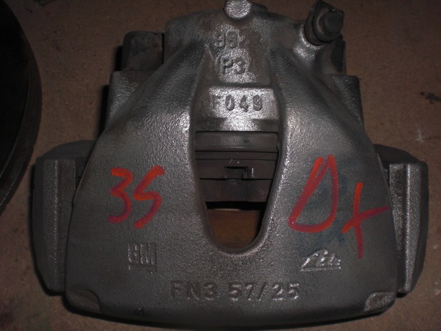 SPREDNJE DESNE ZAVORNE CELJUSTI  OEM N. 93176427 ORIGINAL REZERVNI DEL OPEL ZAFIRA A T98 (1999 - 2005) BENZINA LETNIK 2005