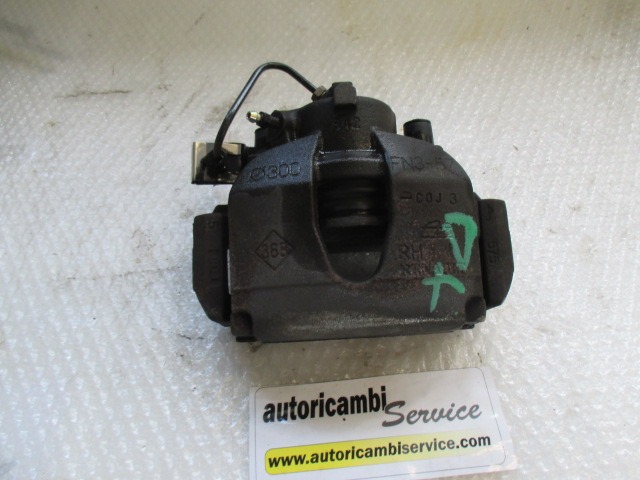 SPREDNJE DESNE ZAVORNE CELJUSTI  OEM N. 7701049104 ORIGINAL REZERVNI DEL RENAULT LAGUNA BG0/1 KG0/1 MK2 BER/SW (11/2000 - 12/2004) DIESEL LETNIK 2003