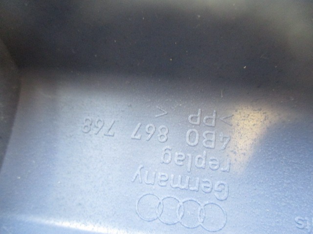 NOTRANJA OBLOGA PRAGA  OEM N. 4B0567768 ORIGINAL REZERVNI DEL AUDI A6 C5 4B 4B5 4B2 BER/SW (1997 - 2001) DIESEL LETNIK 1999