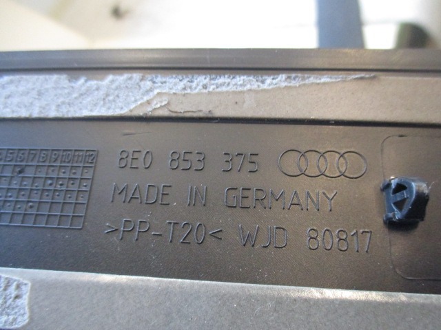 NOTRANJA OBLOGA PRAGA  OEM N. 8E0853375 ORIGINAL REZERVNI DEL AUDI A4 B6 8E2 8E5 BER/SW (2001 - 2005) DIESEL LETNIK 2003