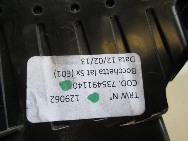 ODVOD ZRAKA OEM N. 735491140 ORIGINAL REZERVNI DEL FIAT PANDA 319 (DAL 2011) BENZINA/METANO LETNIK 2013