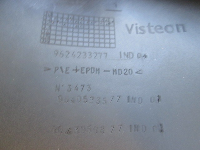 ARMATURNA PLO?CA OEM N. 9624233277 ORIGINAL REZERVNI DEL PEUGEOT 206 / 206 CC 2A/C 2D 2E/K (1998 - 2003) BENZINA LETNIK 2002