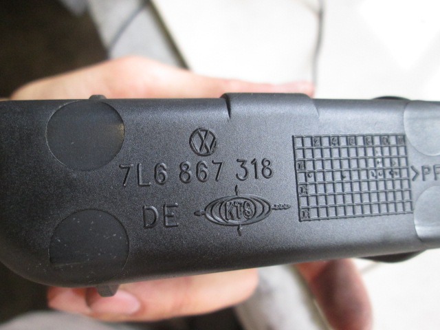 PEPELNIK / DRZALA ZA PIJACO OEM N. 7L6867318 ORIGINAL REZERVNI DEL VOLKSWAGEN TOUAREG 7LA 7L6 7L7 MK1 (2002 - 2007)DIESEL LETNIK 2004