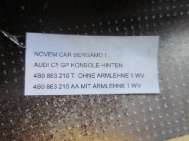 NOTRANJE OKRASNE LETVE  OEM N. 4B0863210 ORIGINAL REZERVNI DEL AUDI A6 C5 R 4B5 4B2 BER/SW/ALLROAD (2001 - 2004)DIESEL LETNIK 2003