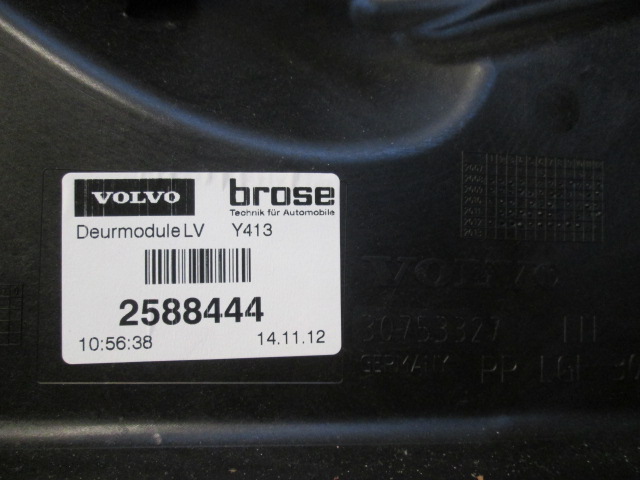 MEHANIZEM VETROBRANSKEGA STEKLA PREDNJIH VRAT OEM N. 30784828 ORIGINAL REZERVNI DEL VOLVO XC60 156 (2008 - 2013)DIESEL LETNIK 2013