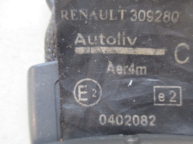 VARNOSTNI PAS OEM N. 309280 ORIGINAL REZERVNI DEL RENAULT SCENIC/GRAND SCENIC JM0/1 MK2 (2003 - 2009) DIESEL LETNIK 2003