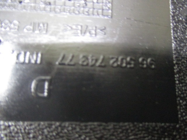 NOTRANJA OBLOGA PRAGA  OEM N. 9650274377 ORIGINAL REZERVNI DEL PEUGEOT 207 / 207 CC WA WC WD WK (2006 - 05/2009) DIESEL LETNIK 2007