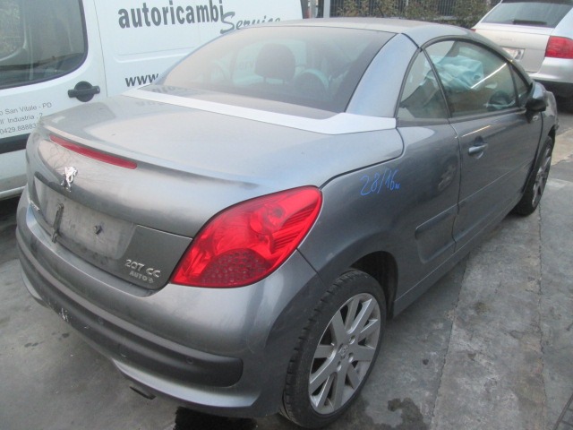 PEUGEOT 207 CC 1.6 B 88KW 5M 2P (2009) RICAMBI IN MAGAZZINO 