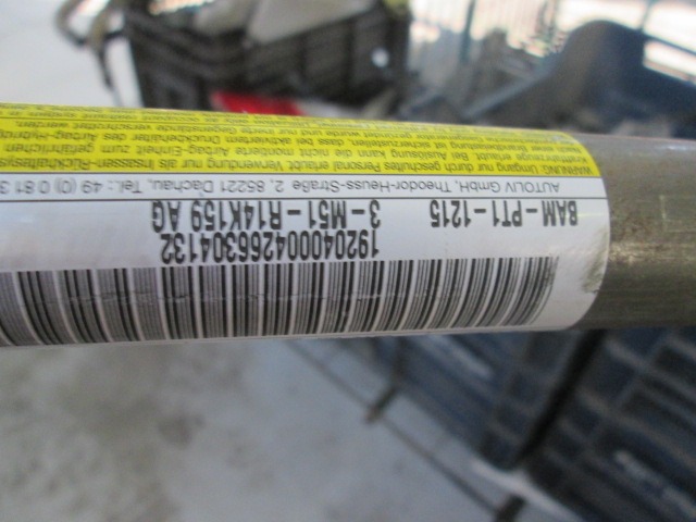 ZRACNA BLAZINA GLAVA DESNA OEM N. 3M51R14K159AG ORIGINAL REZERVNI DEL FORD FOCUS CMAX DM2 MK1 (10/2003 - 03/2007) DIESEL LETNIK 2005