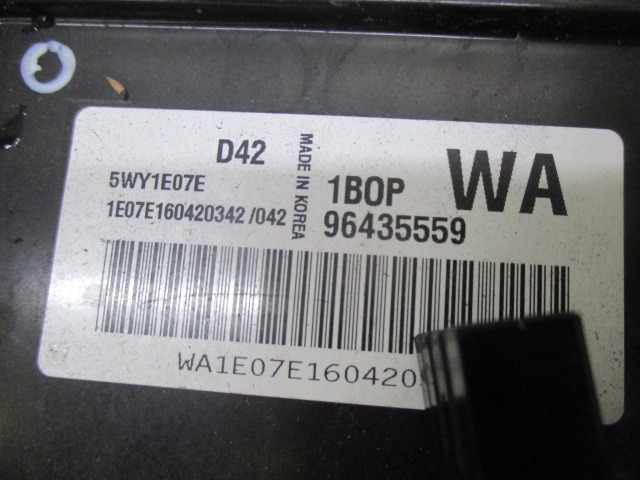 KOMPLET ODKLEPANJE IN VZIG  OEM N. 18530 KIT ACCENSIONE AVVIAMENTO ORIGINAL REZERVNI DEL CHEVROLET KALOS T200 (2005 - 2008) BENZINA LETNIK 2006